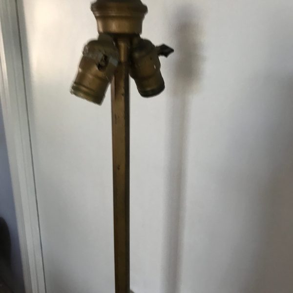 Vintage Floor Lamp ornate cast iron base collectible lighting farmhouse vintage needs completion