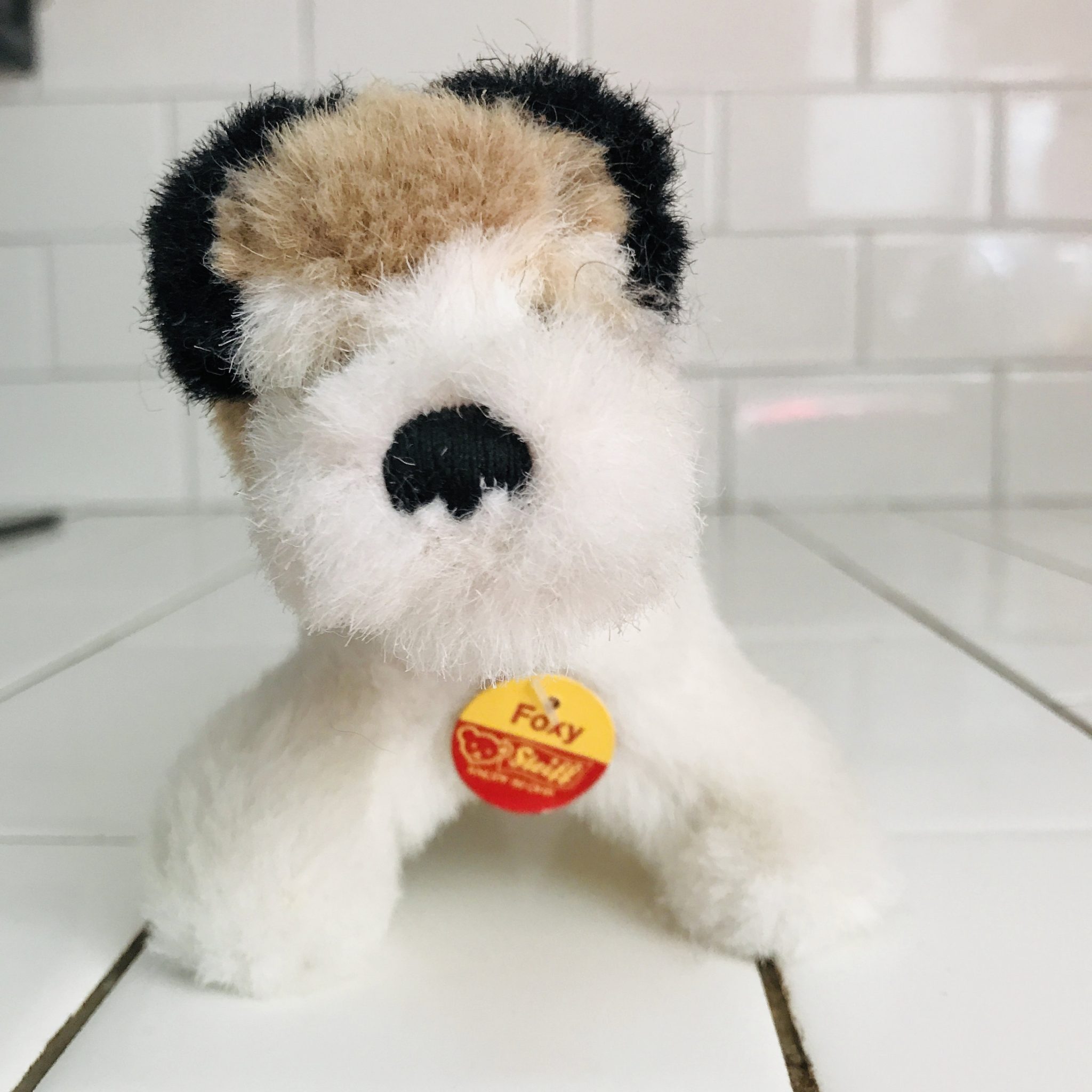 Vintage Steiff Foxy The Fox Terrier Plush Animal 1950's Mini Mohair 4 ...