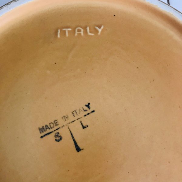 Authentic Cheese Italian Parmigiano-Reggiano Lovers Salad Bowl RARE Heavy Duty Farmhouse Collectible Display Large Mixing bowl