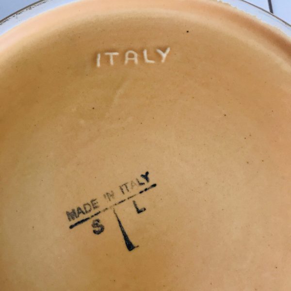 Authentic Cheese Italian Parmigiano-Reggiano Lovers Salad Bowl RARE Heavy Duty Farmhouse Collectible Display Large Mixing bowl