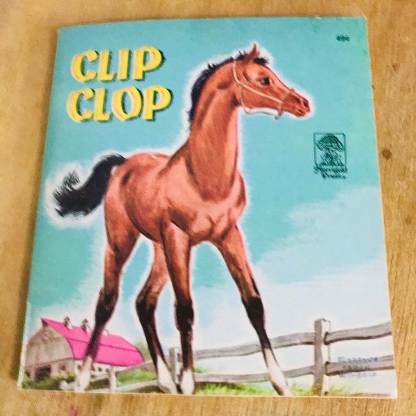 Vintage 1957 Clip Clop Horse book Merrigold Press Excellent condition by Nancy Hoag Illustrated by Florence Sarah Winship collectible