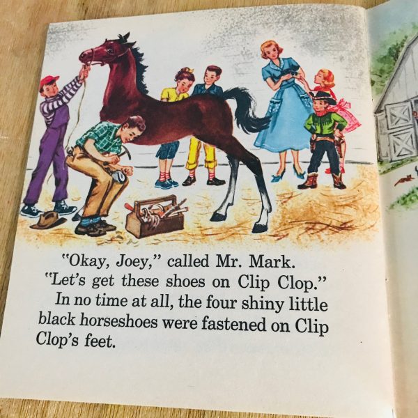 Vintage 1957 Clip Clop Horse book Merrigold Press Excellent condition by Nancy Hoag Illustrated by Florence Sarah Winship collectible