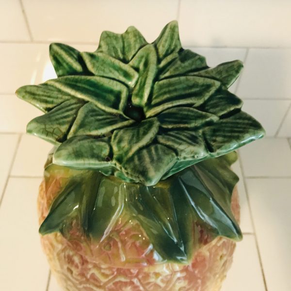 Vintage Pineapple Cookie Jar McCoy collectible kitchen tropical collectible display OLD