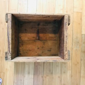 Vintage Wooden Crate  heavy duty large sturdy reinforced Ends and bottom display storage farmhouse collectible garage storage man cave