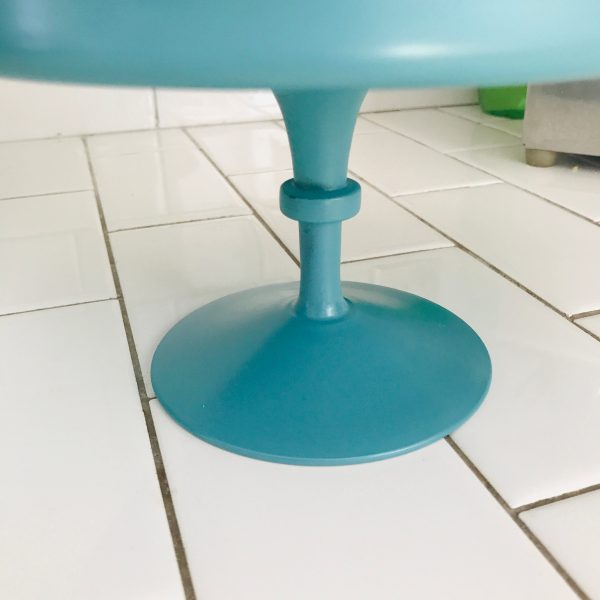 Vintage Cake & Torte or Cupcake Stand Vintage Teal Plates with Domes Blown Glass Pedestal display collectible contemporary kitchen color