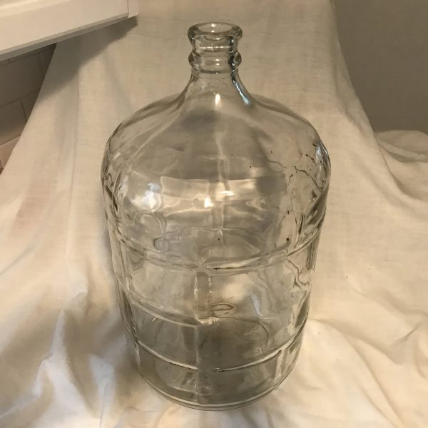 Vintage Glass Vintage 5 Gallon Water Jug Savings Bank Large Wine making Jug 18.9 liters 5 gallons Jug Jar Bottle Storage