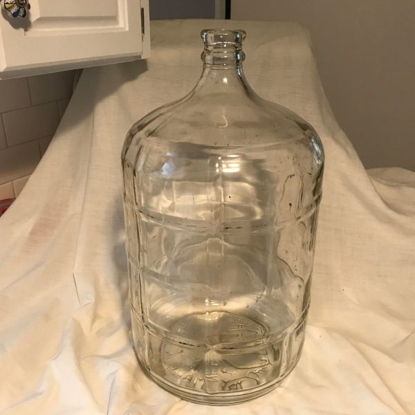 Vintage Glass Vintage 5 Gallon Water Jug Savings Bank Large Wine making Jug 18.9 liters 5 gallons Jug Jar Bottle Storage