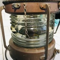 Anchor Ship Lantern 1950's Vintage Copper And Brass Rare Large 19 size 24  with top handle Very Complete including the front latch and hook – Carol's  True Vintage and Antiques